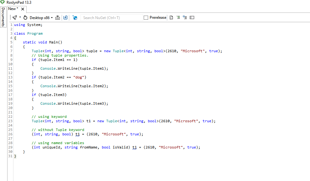 C# Multiple Return Values